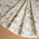 Kulatý ubrus Motýli na krémové