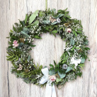 Přírodní věnec do bílé