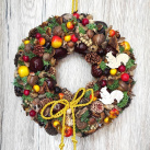 Podzimní věnec s veverkami 1