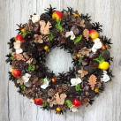 Podzimní věnec s veverkami 2