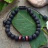 Láva a howlit shamballa ochranný unisex náramek
