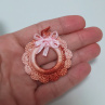 Háčkovaná vločka - 4 cm