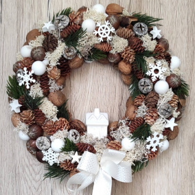 Vánoční věnec do bílé (dop.do setu)