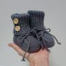 Pletené bačkůrky - 10 cm
