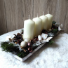 Adventní svícen do smetanové
