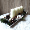 Adventní svícen do smetanové