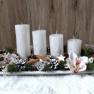 Luxusní adventní svícen s orchidejí