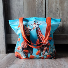 Dámská taška do ruky i přes rameno - žirafy