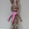 Háčkovaný zajíček - 21 cm