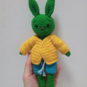 Háčkovaný zajíček - 21 cm
