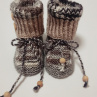 Pletené bačkůrky - 9 cm