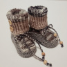 Pletené bačkůrky - 9 cm