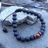 Láva a tygří oko shamballa ochranný unisex náramek