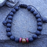 Láva a tygří oko shamballa ochranný unisex náramek