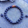 Láva a tygří oko shamballa ochranný unisex náramek