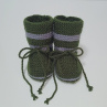 Pletené bačkůrky - 9 cm