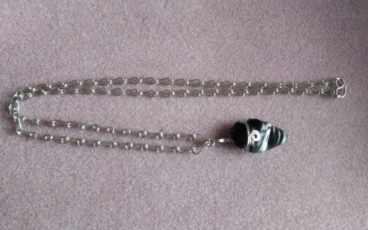 Pánský náhrdelník / Amulet s Obsidiánem