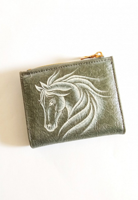 dámská,dívčí peněženka-STŘÍBRNÝ KŮŇ 