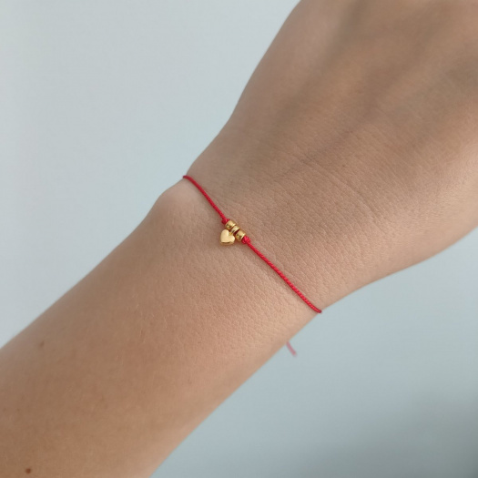 "Mini Love" náramek Luxury 24K Gold ed. - red