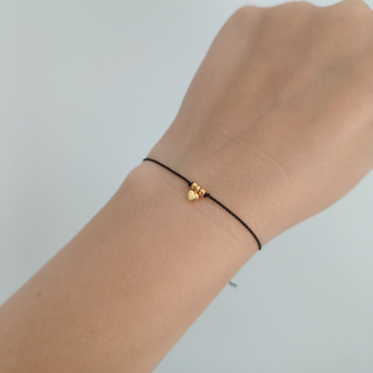 "Mini Love" náramek Luxury 24K Gold ed. - black