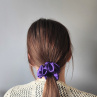 Dárková sada - 4 scrunchies L ve fialové