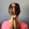 Dárková sada - 4 scrunchies L v béžové