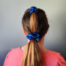 Dárková sada - 4 scrunchies L v modré
