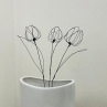 Drátkované Tulipány - 3ks