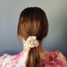 Dárková sada - 4 scrunchies L v béžové