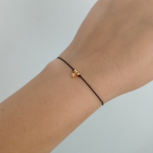 "Mini Star" náramek Luxury 24K Gold ed. - black