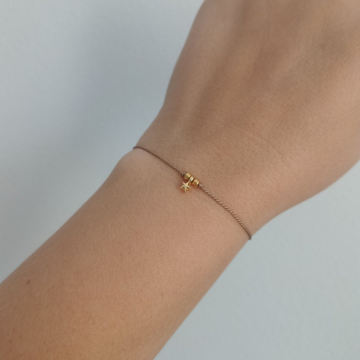 "Mini Star" náramek Luxury 24K Gold ed. - beige