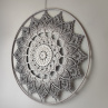 Mandala Šedá hvězda - průměr 45 cm