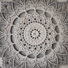 Mandala Šedá hvězda - průměr 45 cm