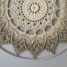 Mandala Khaki hvězda - průměr 45 cm