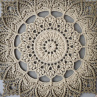 Mandala Khaki hvězda - průměr 45 cm