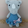 Háčkované nosorožčátko - 14 cm