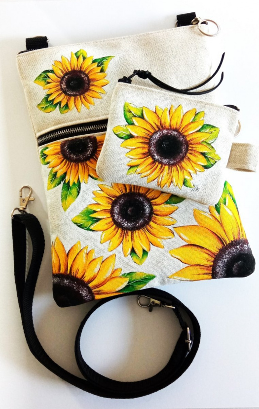  crossbody kabelka s kapsičkou-SLUNEČNICE