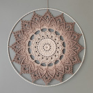 Mandala Béžová hvězda - průměr 45 cm