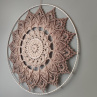 Mandala Béžová hvězda - průměr 45 cm