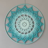 Mandala Tyrkysová hvězda - průměr 45 cm