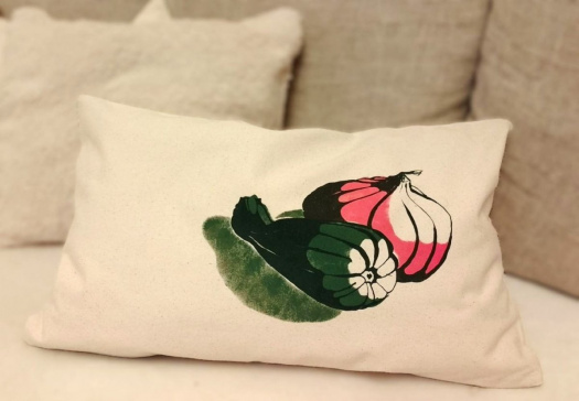 Podzimní polštářek s dýněmi