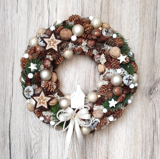 Vánoční v. s domečkem a perníčky