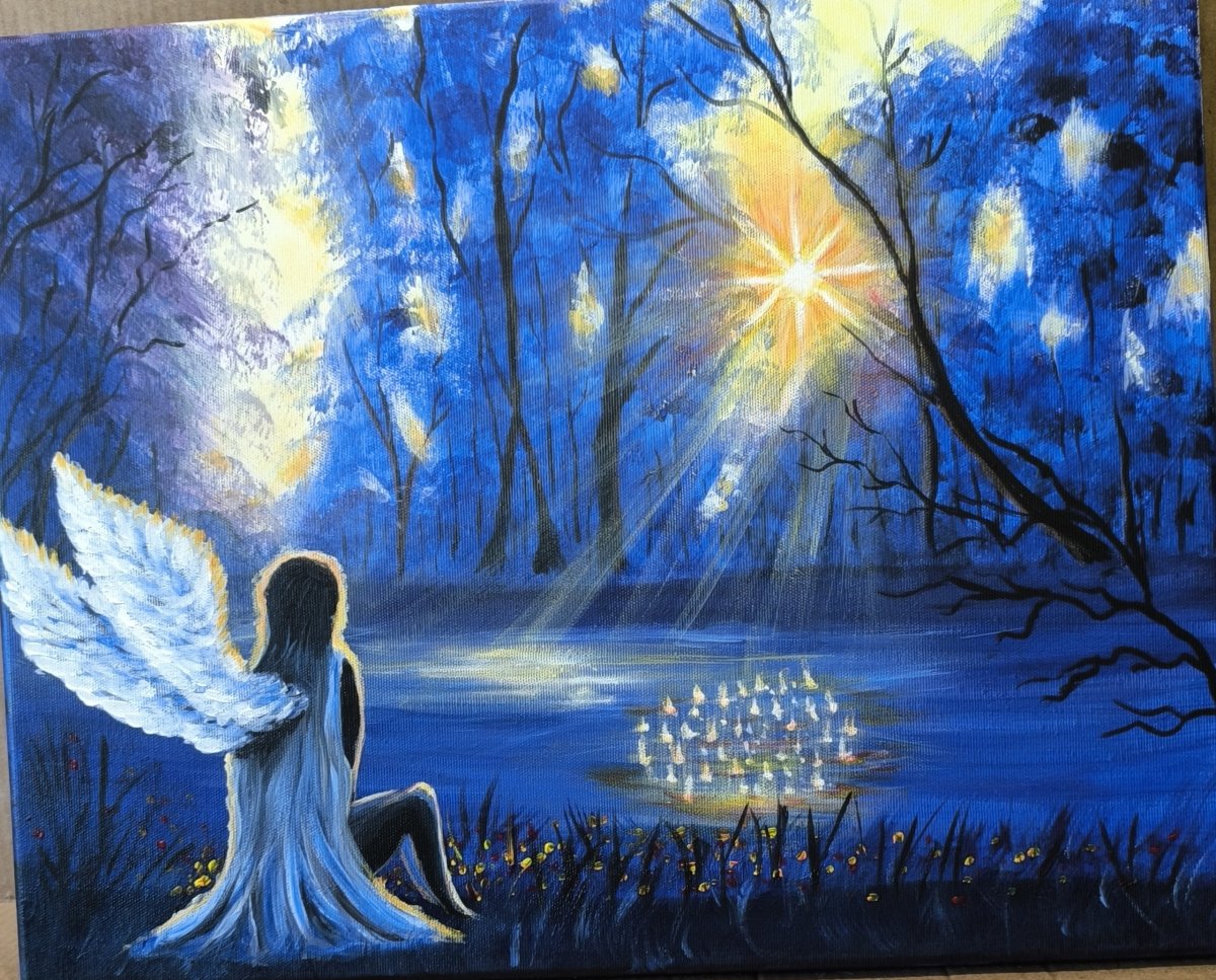 Modrý anděl u vody 