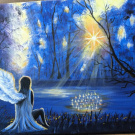 Modrý anděl u vody 