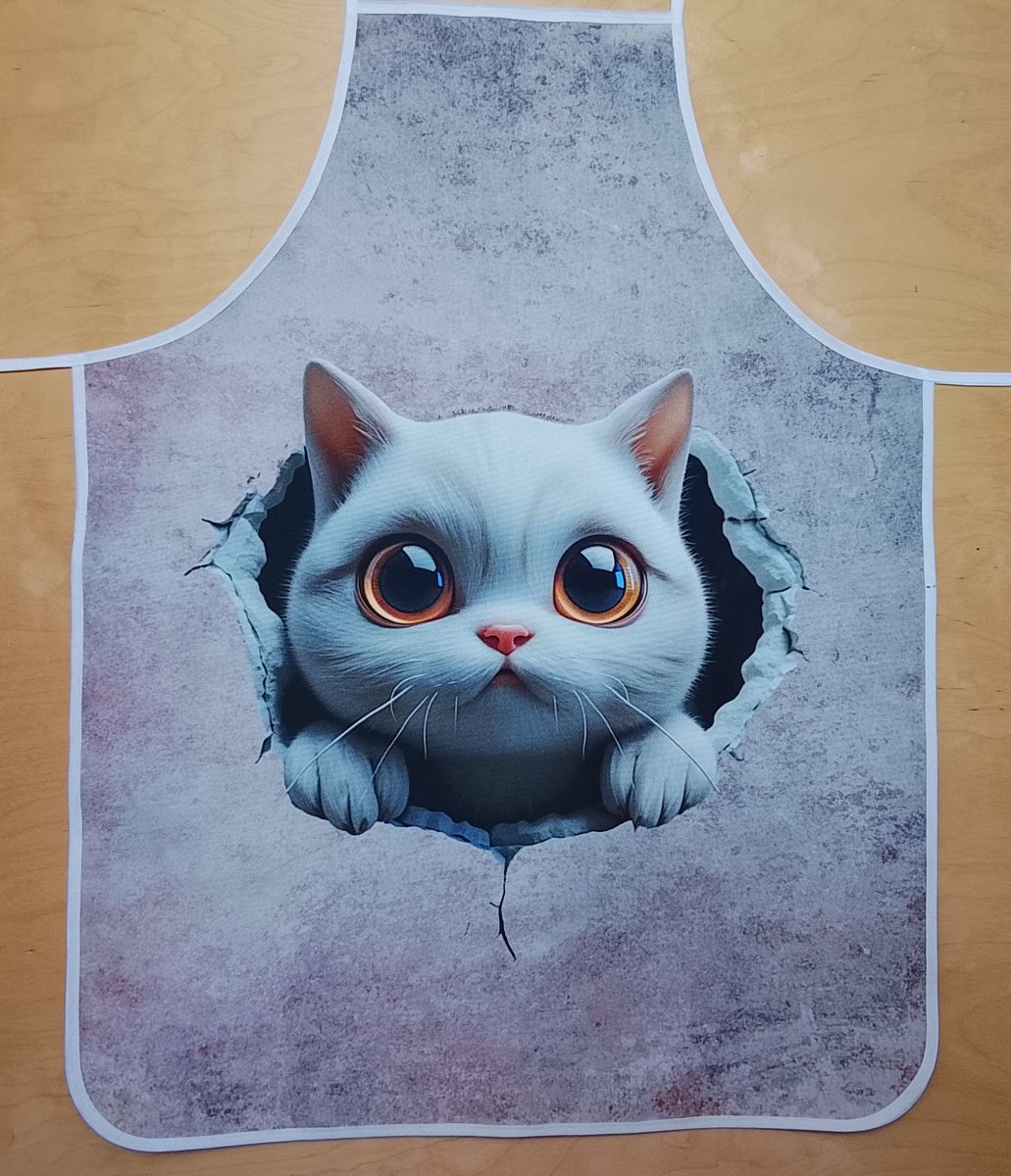 Zástěra střední kočka