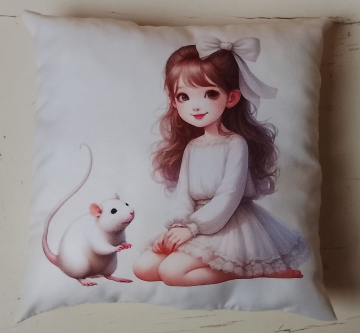 Polštářek děvčátko a myška