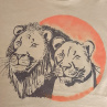 Lví pár na tričku pro pány