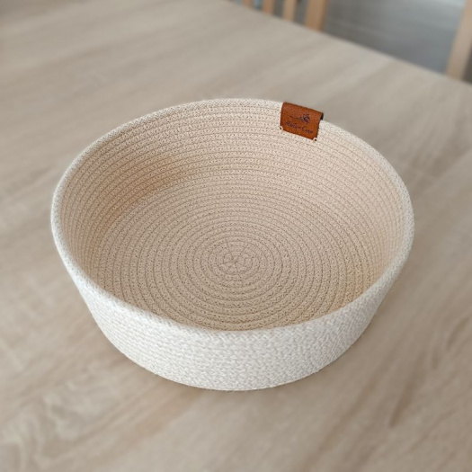 Šitá miska na pečivo písková