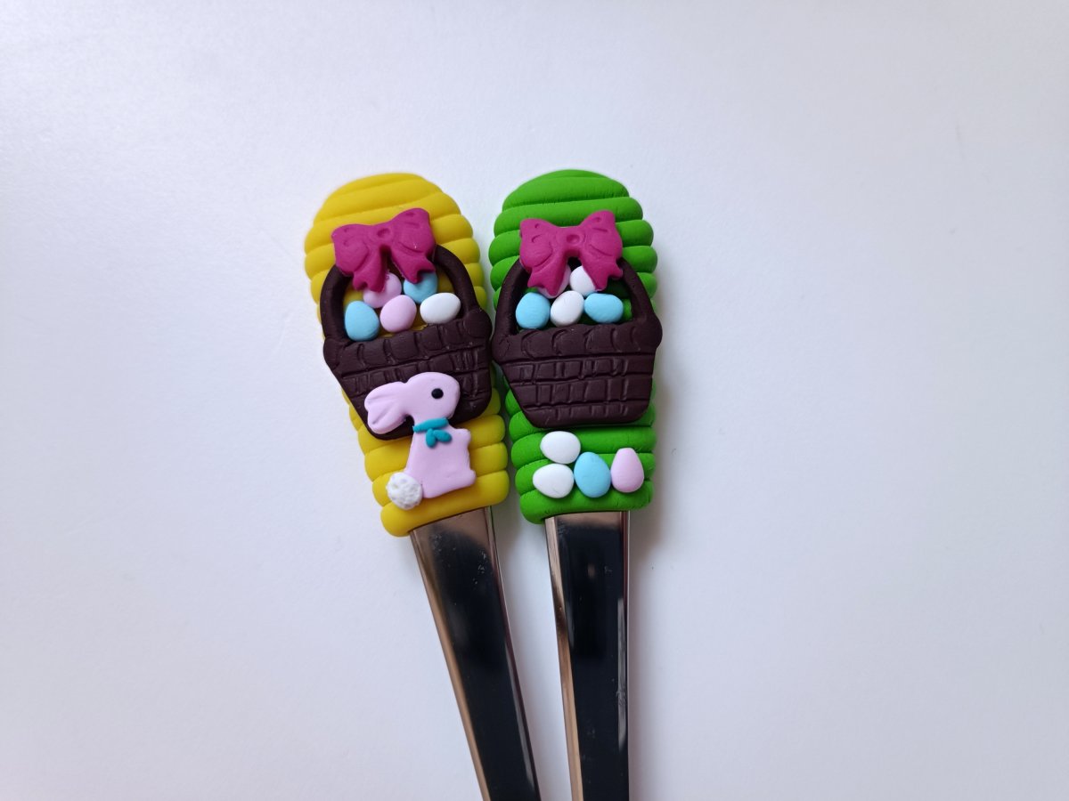 Lžičky velikonoční košík polévková