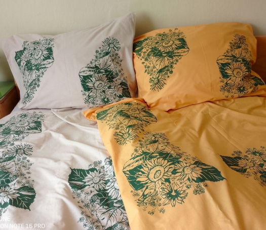 Hřejivé slunečnice-povlečení 1 postel